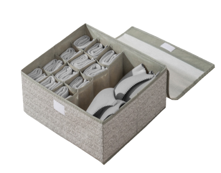 Organizer box portatutto intimo 13 div. 32x28x11cm