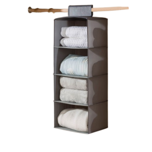 Organizer 4 piani grigio 30x30x80cm 1pz