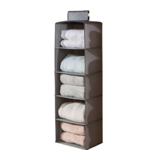 Organizer 5 piani grigio 30x30x100cm 1pz
