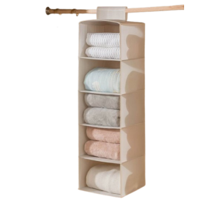 Organizer 5 piani bianco 30x30x100cm 1pz