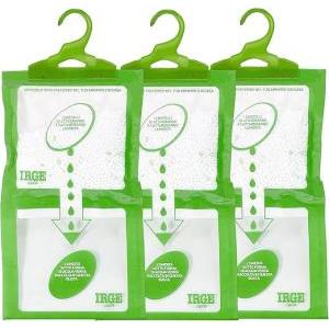 Set 3 deumidificatore con appendino 2 in 1 , anti-umidità e anti-odore, capacità 500 ml, ideale per armadi e ambienti domestici, fragranza aloe vera