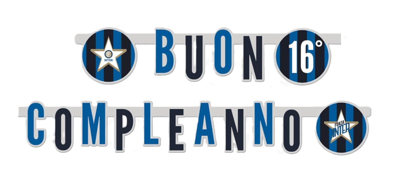 Festone Compleanno Inter 294x20cm
