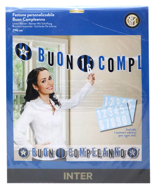Festone Compleanno Inter 294x20cm