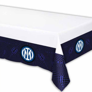 Tovaglia inter in carta 120x180cm, decorazioni festa a tema inter