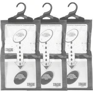 Set 3 deumidificatore con appendino 2 in 1 , anti-umidità e anti-odore, capacità 500 ml, ideale per armadi e ambienti domestici, fragranza inodore