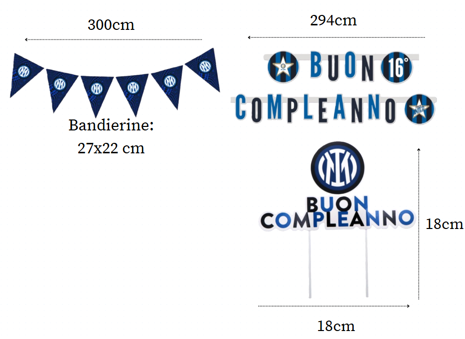 Kit Compleanno Inter 106pz