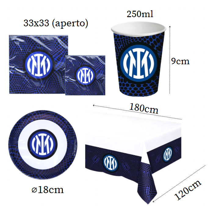 Kit Compleanno Inter 106pz