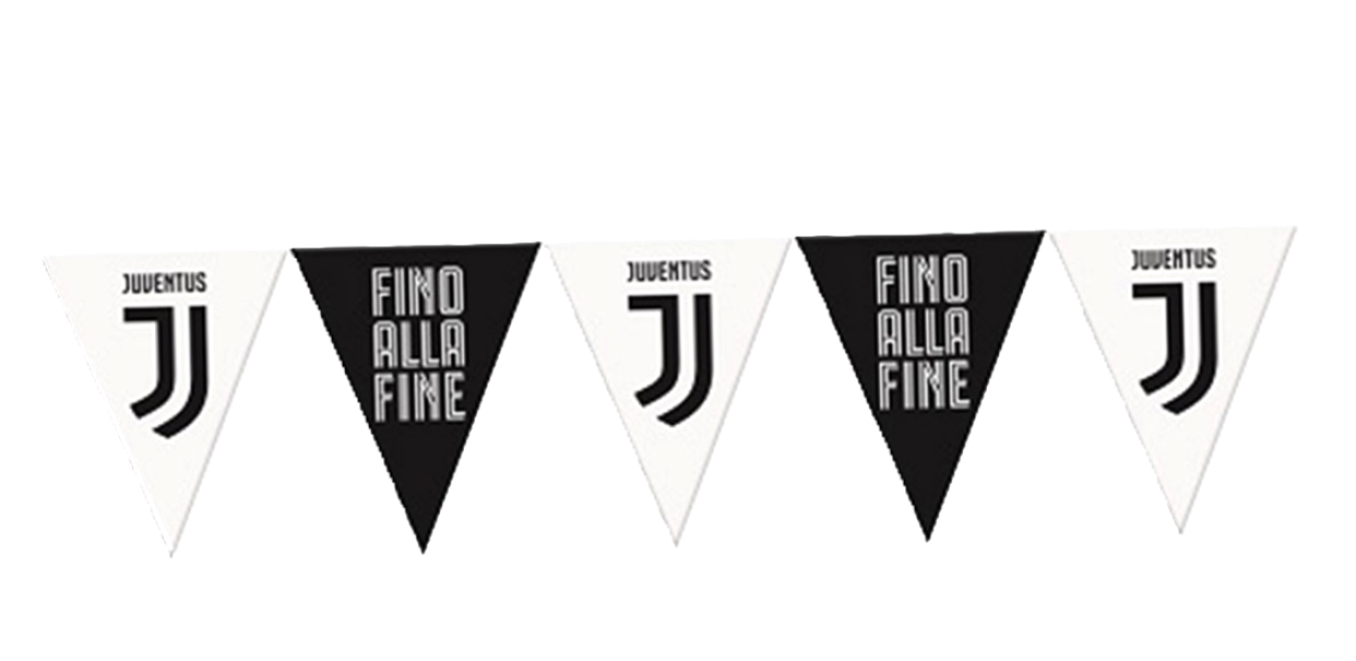 Festone bandierine Juventus 3,65m x 28cm