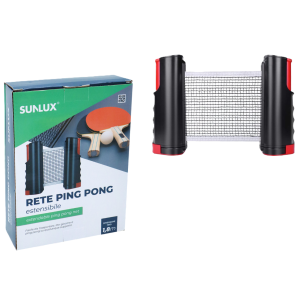 Rete da ping pong estensibile 1,8m