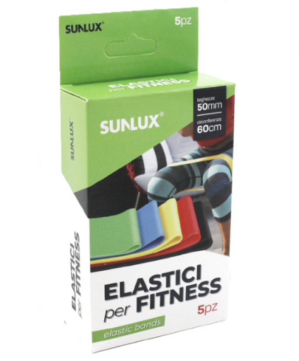 Elastici fitness 5pz da light a heavy