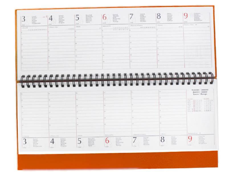 Agenda Sunlux settimanale 29.8x10.5cm 128 pagine