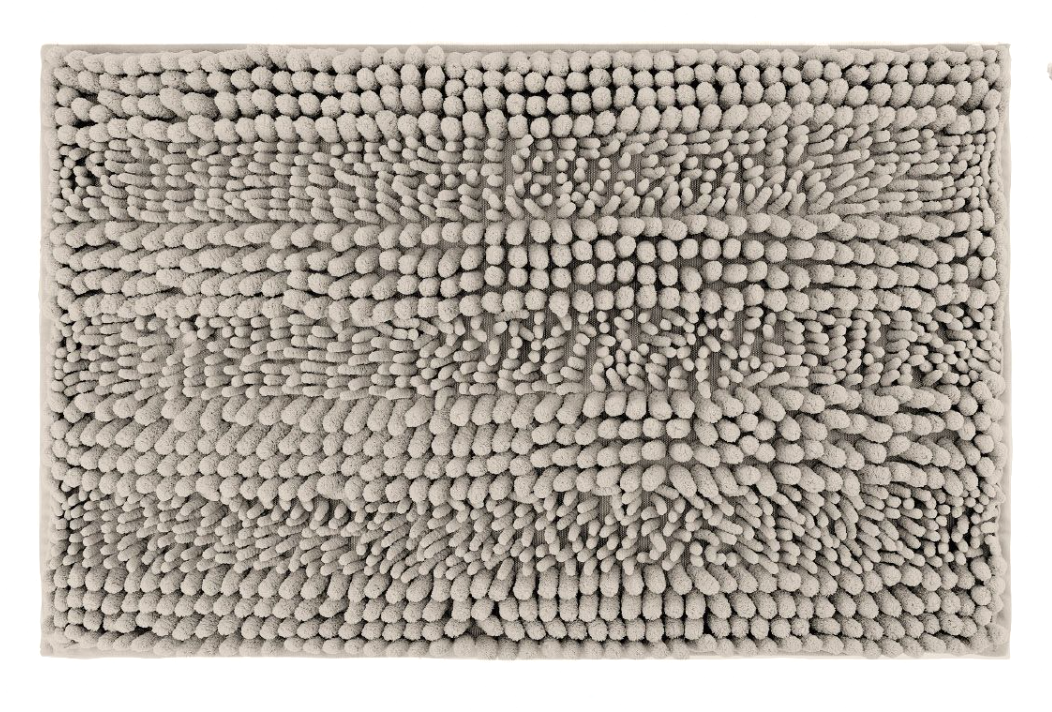 Tappeto da bagno beige antiscivolo 45x70cm