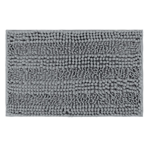 Tappeto da bagno grigio antiscivolo 45x70cm