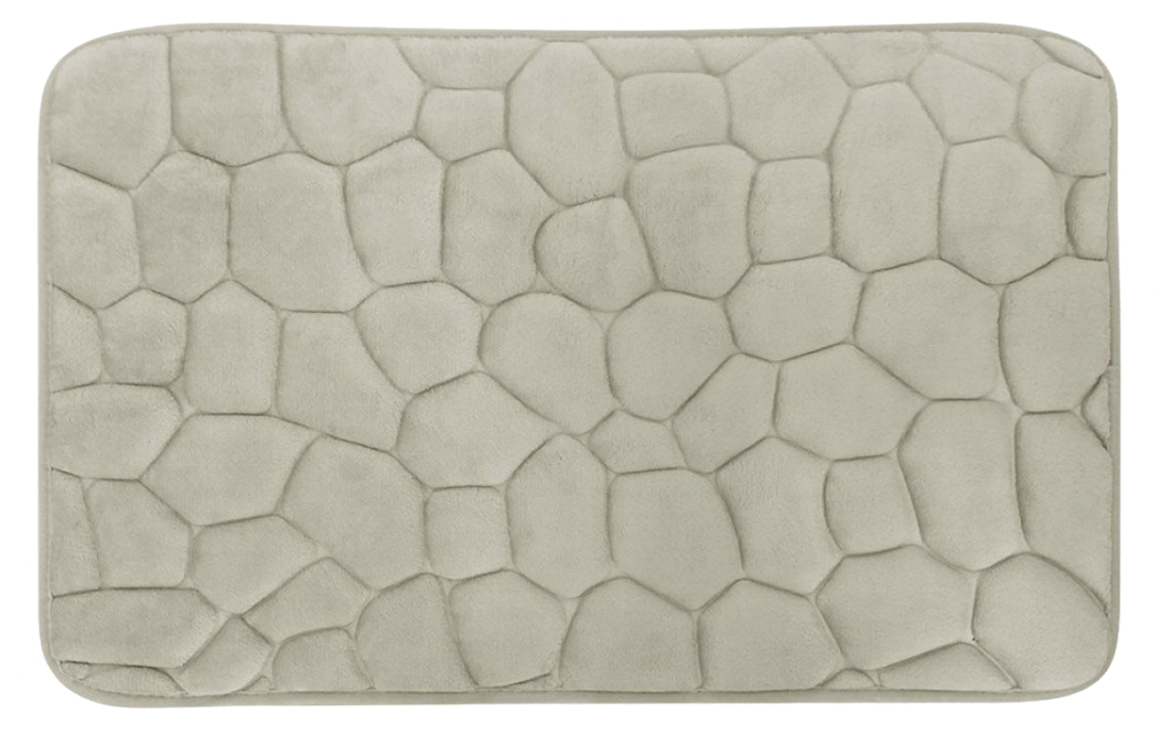 Tappeto da bagno beige antiscivolo 45x70cm