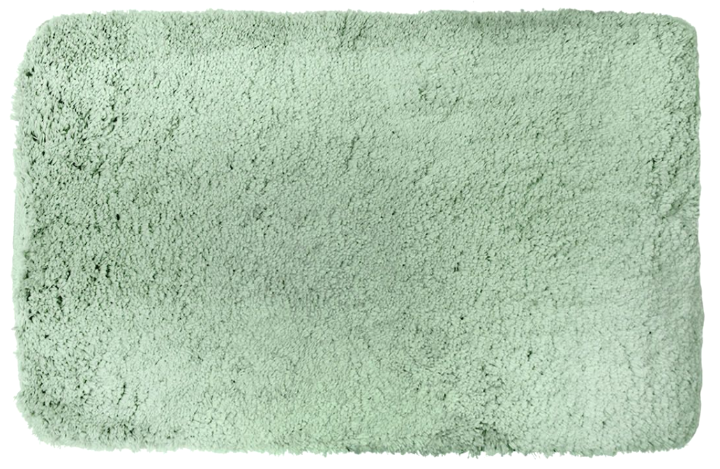 Tappeto da bagno verde salvia antiscivolo 45x75cm