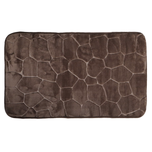 Tappeto da bagno marrone antiscivolo 45x70cm