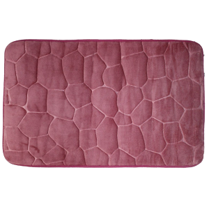 Tappeto da bagno bordeaux antiscivolo 45x70cm