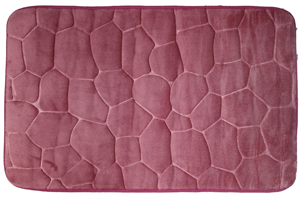 Tappeto da bagno bordeaux antiscivolo 45x70cm