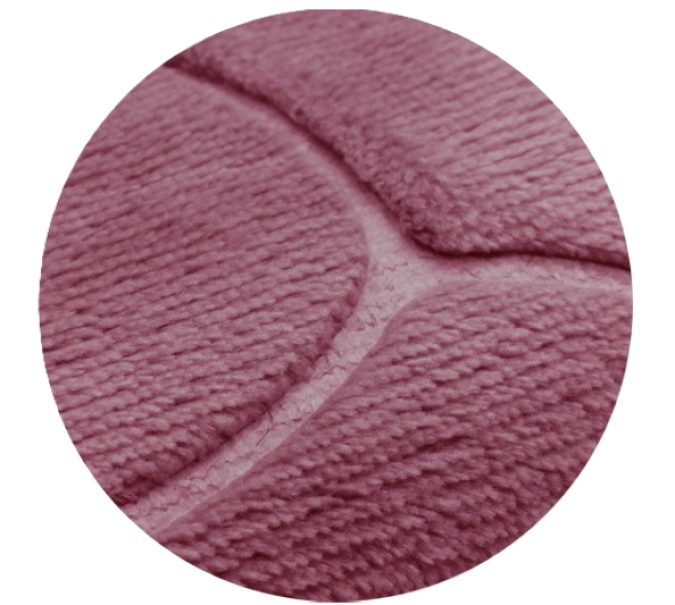 Tappeto da bagno bordeaux antiscivolo 45x70cm