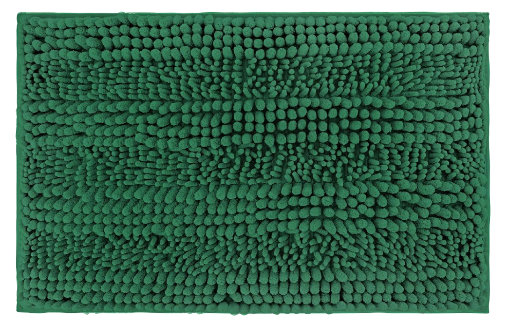 Tappeto da bagno verde antiscivolo 45x70cm