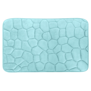 Tappeto da bagno turchese antiscivolo 45x70cm