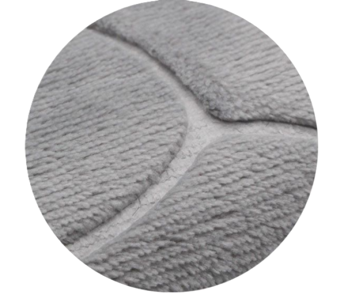 Tappeto da bagno grigio antiscivolo 45x70cm