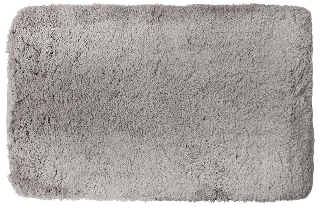 Tappeto da bagno grigio antiscivolo 45x70cm