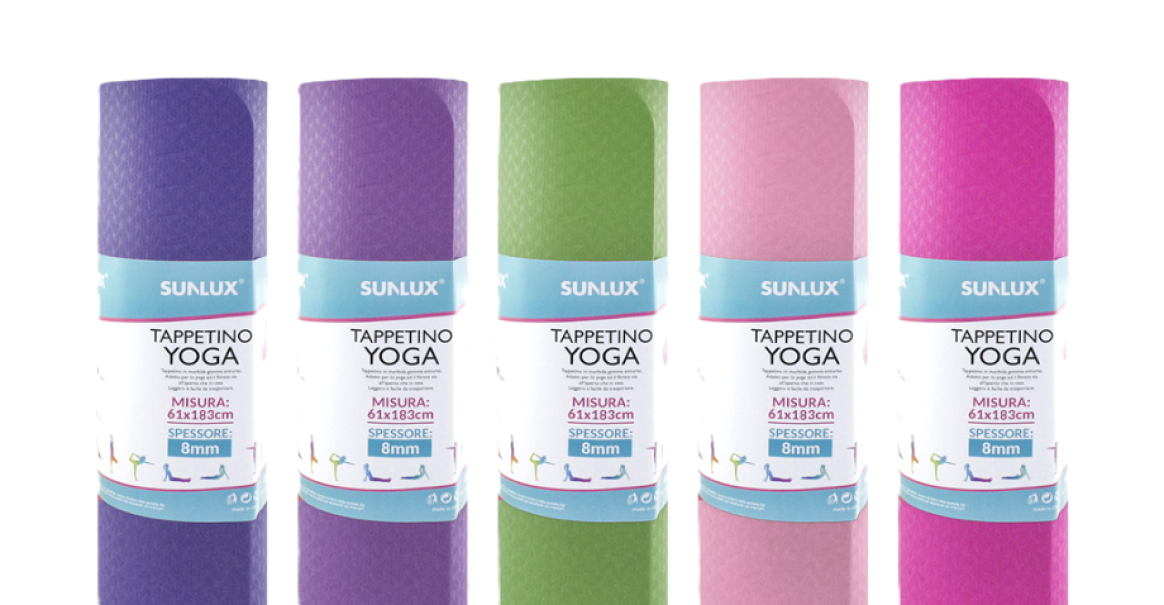 Tappetino Yoga PRO 61x183cm colori assortiti