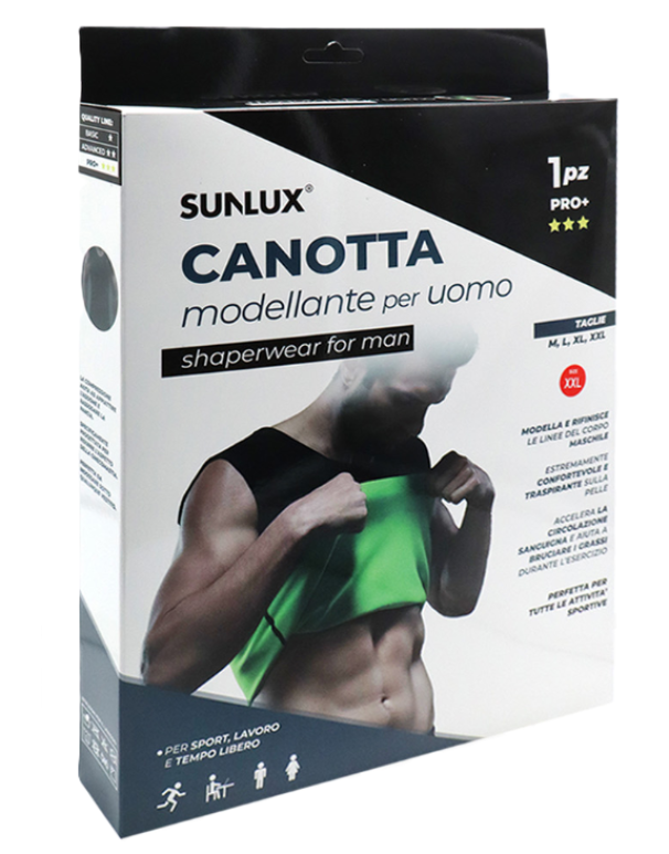 Canotta modellante uomo PRO+ tg. M L XL XXL
