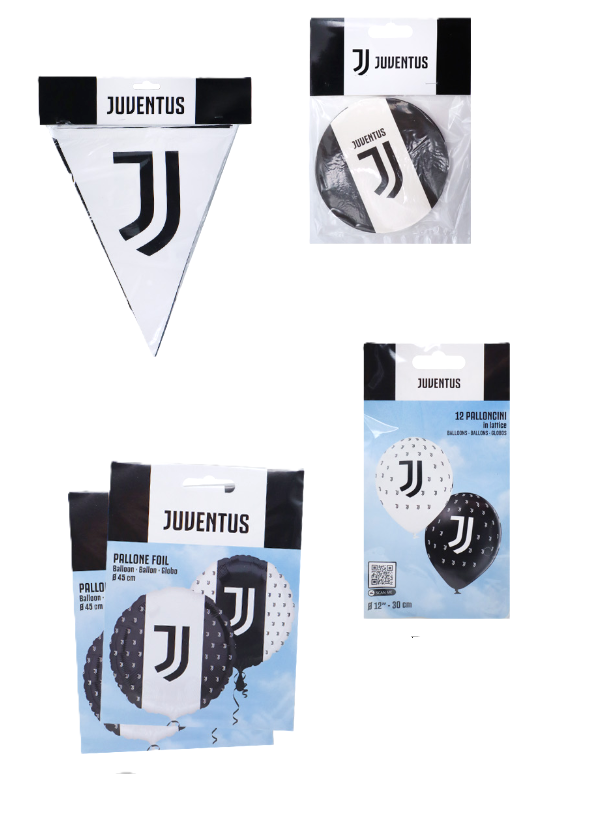 Bombola ad elio Juventus con Kit festa