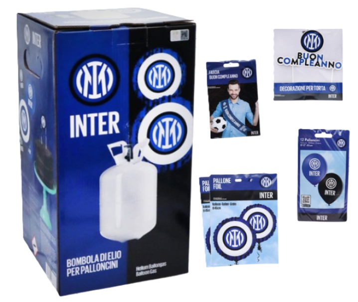 Bombola ad elio Inter con Kit festa