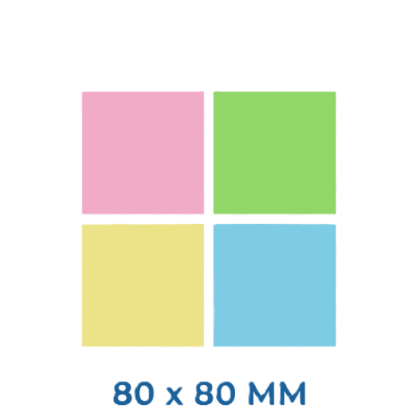 Cubo appunti Sunlux multicolor 800 fogli 8x8cm