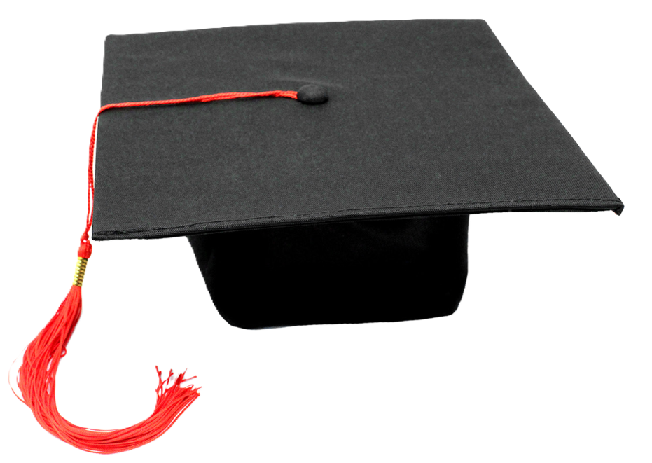 Cappello Laurea 24x24cm nero