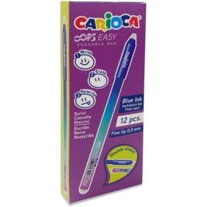 Penne  oops cancellabile colore blu 0.7mm confezione da 12