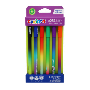 Penne  oops cancellabili colori assortiti 0.7mm confezione da 6 penne