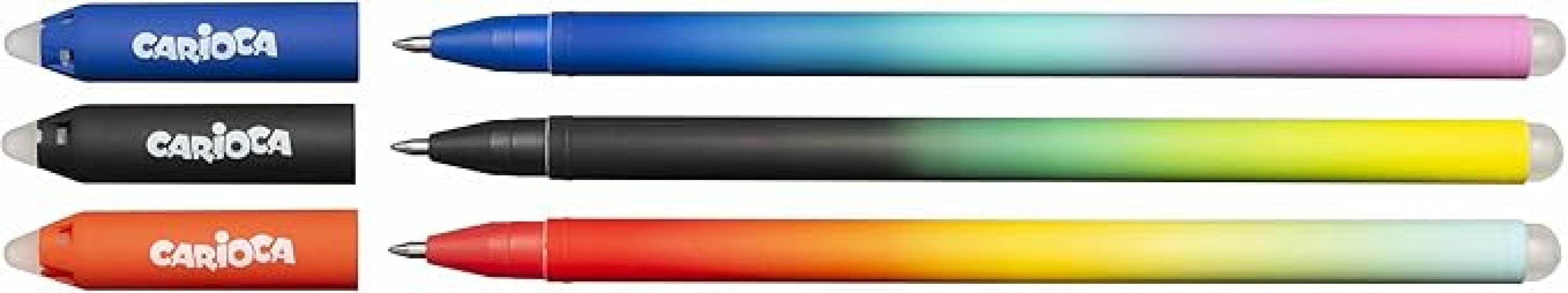 Penne Carioca Oops cancellabili colori assortiti 0.7mm confezione da 6 penne