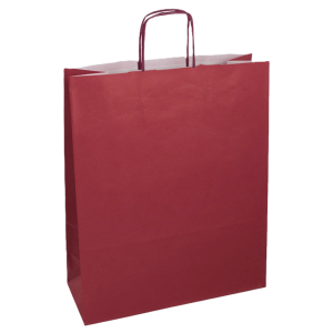 Buste in carta bordeaux 25pz. 36x40x12cm tg.l