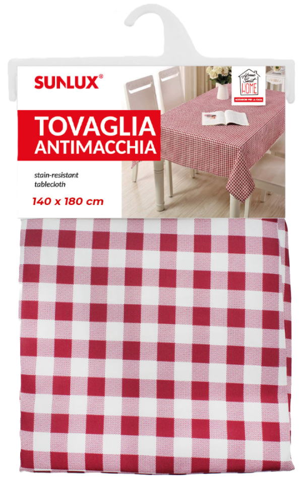 Tovaglia antimacchia 140x180cm rettangolare 6 coperti