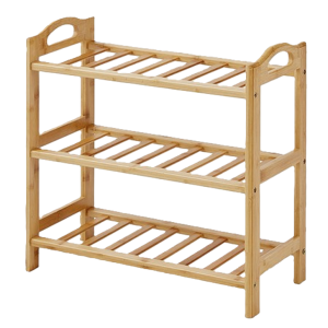 Scarpiera in bamboo 3 ripiani 50x25x46cm
