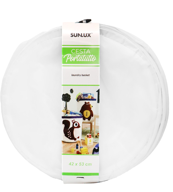 Cesto portatutto bianco 42 x h: 53cm 1pz.