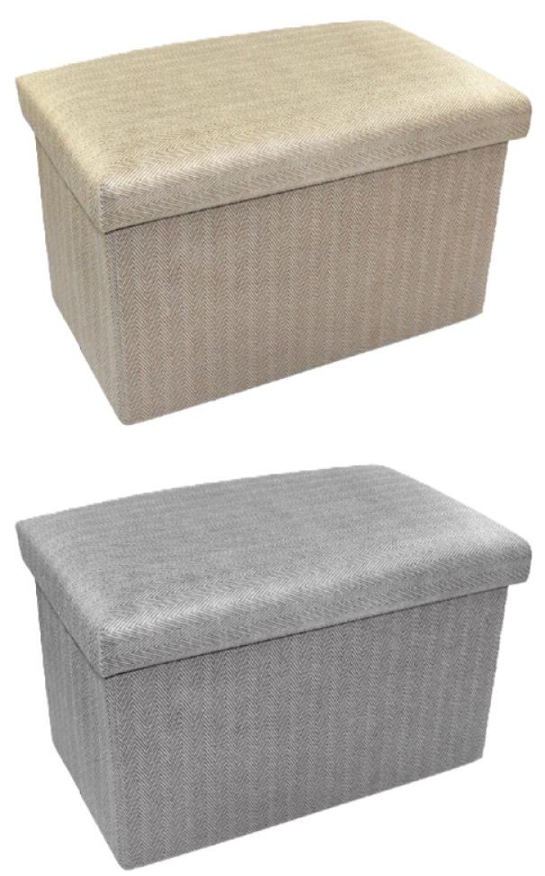 Pouf contenitore portatutto 40x25x25cm 1pz.