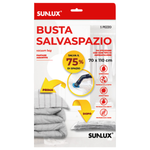 Buste salvaspazio 6pz. 70x110cm fantasia pois