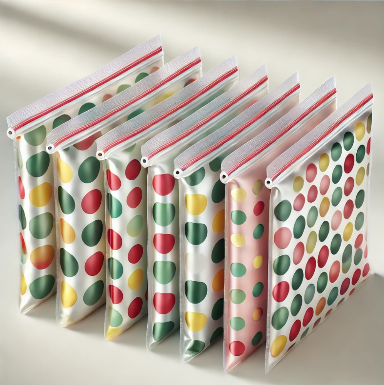 Buste salvaspazio 6pz. 70x110cm fantasia pois
