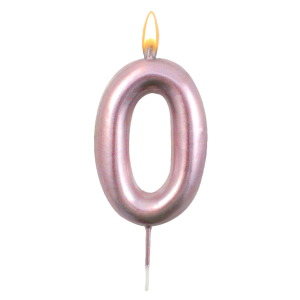 Candelina oro rosa n. 0 8.5cm