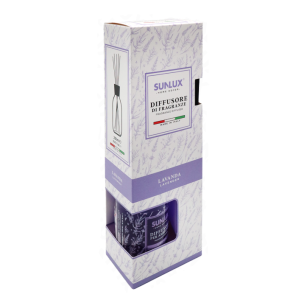 Diffusore per ambiente lavanda 250ml 5 bastoncini
