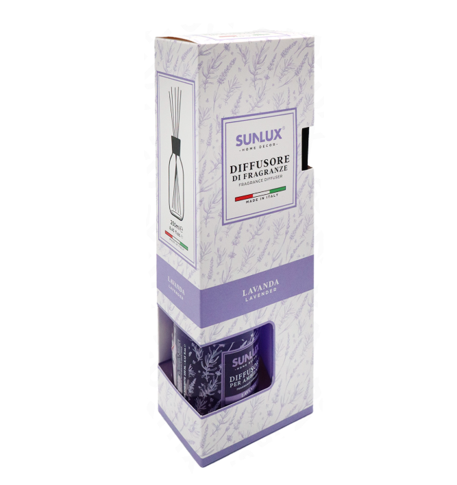 Diffusore per ambiente Lavanda 250ml 5 bastoncini