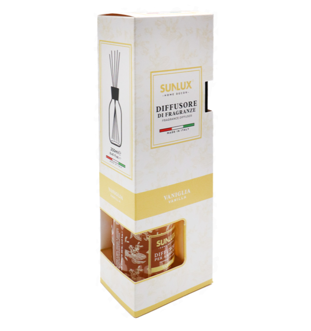 Diffusore per ambiente Vaniglia 250ml 5 bastoncini