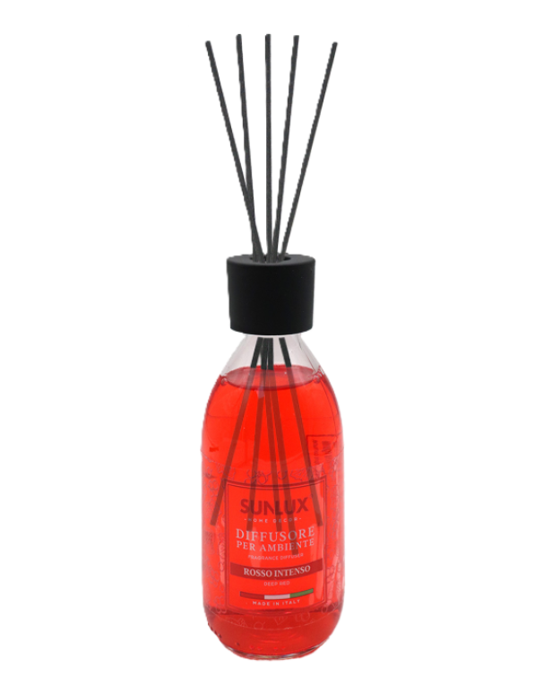 Diffusore per ambiente Rosso Intenso 250ml 5 bastoncini