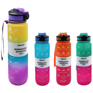 Borraccia sportiva 1000ml in colori assortiti