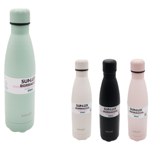 Borraccia 500ml in acciaio 304 in colori assortiti